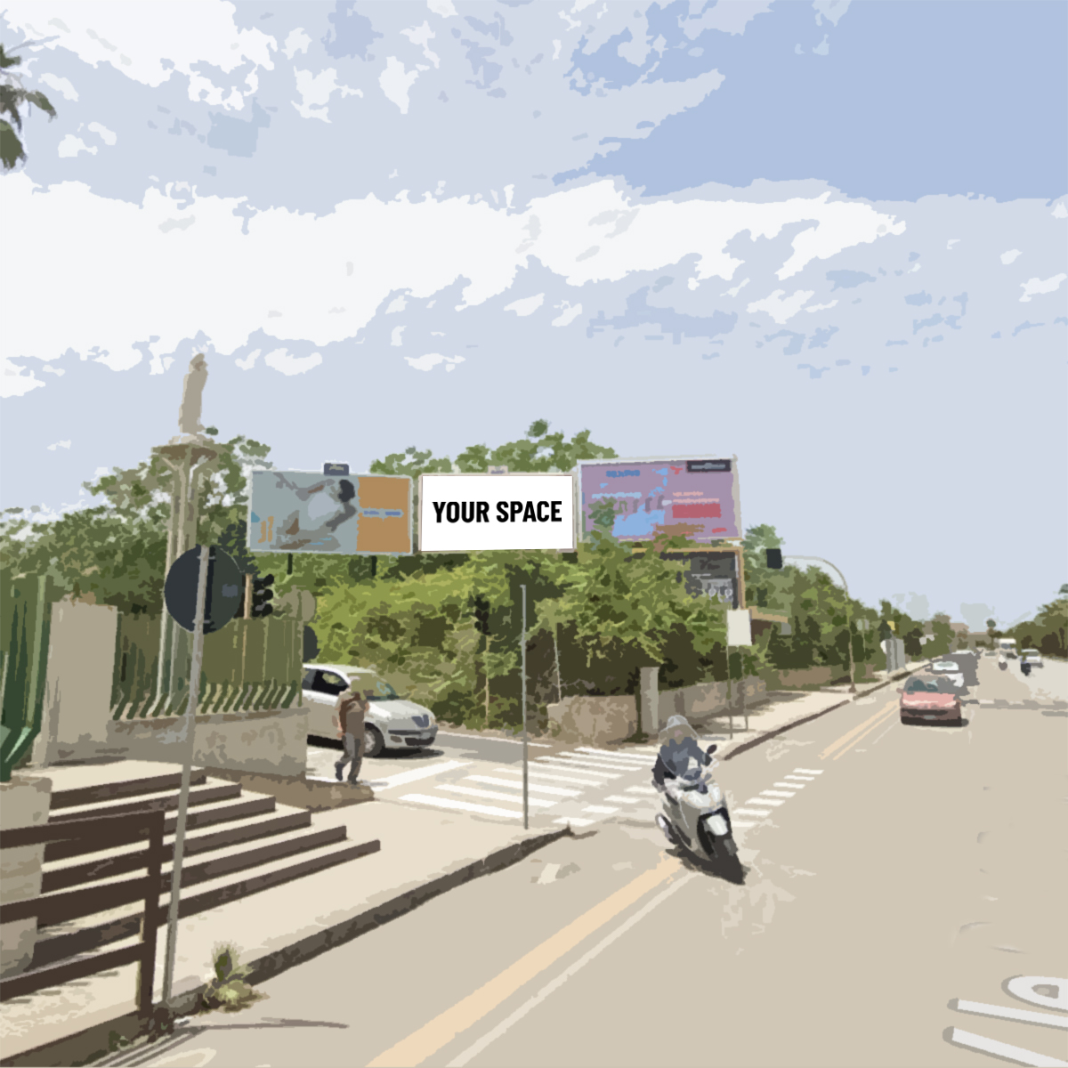 SPAZIO PUBBLICITARIO 600 x 300 Viale Santa Panagia (SIRACUSA) Dal 19/10/2026 al 01/11/2026 14 giorni
